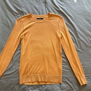 Banana Republic Forever Sweater Small Cotton Blend Yellow
